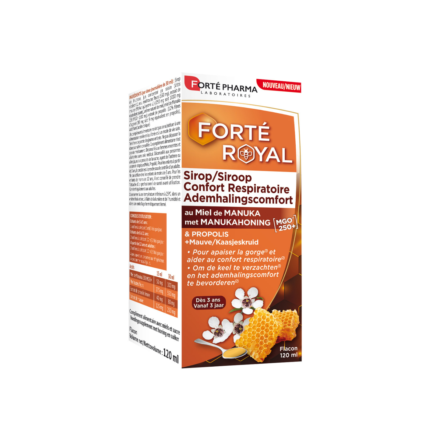 Forté Royal Siroop Ademhalingcomfort Manukahoning & Propolis